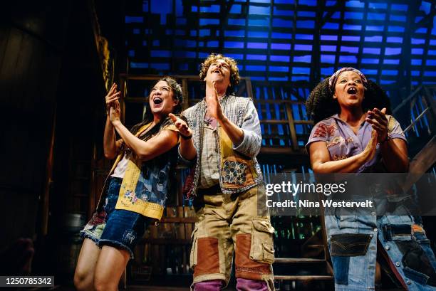 Cast at the Broadway premiere of "Shucked" held at Nederlander Theatre on April 4, 2023 in New York City.