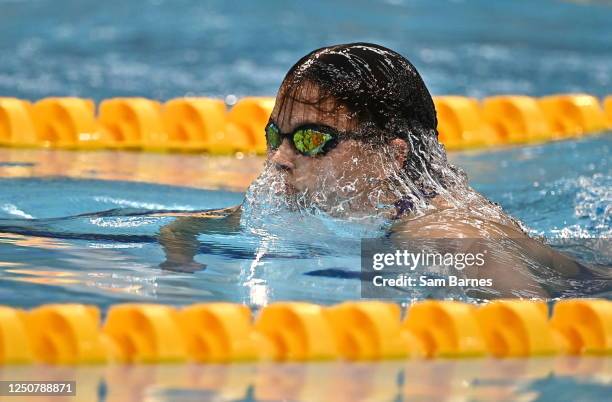 Dublin , Ireland - 5 March 2023; Molly Mayne of Templeogue, Dublin, competes in the women's 13 and over 200m breaststroke heats after losing her...