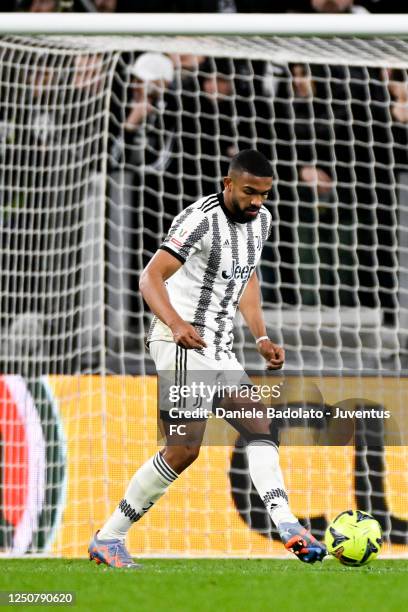 Gleison Bremer of Juventus during the Coppa Italia Semi Final match between Juventus and FC Internazionale at Allianz Stadium on April 04, 2023 in...