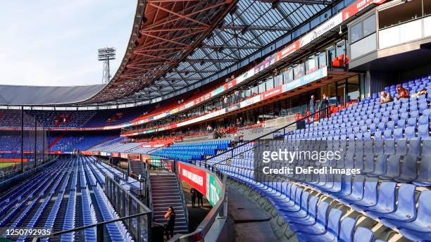Stadium de Kuip general view inside the stadium prior to the Dutch KNVB Beker match between Feyenoord and AFC Ajax at Stadion Feyenoord "De Kuip" on...