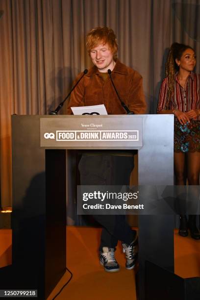 Ed Sheeran attends the GQ Food & Drink Awards 2023 at the St Pancras Renaissance Hotel on April 5, 2023 in London, England.