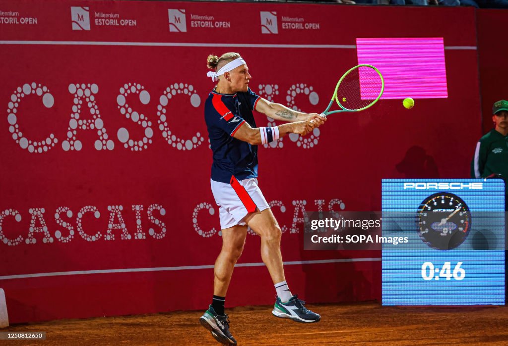 Fokina Racket Alejandro Davidovich Fokina of Spain plays against Luca Van Assche of ...