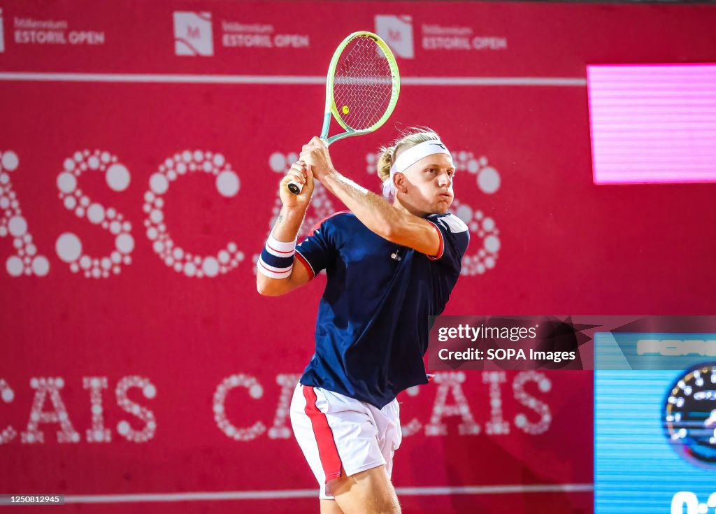 Fokina Racket Alejandro Davidovich Fokina of Spain plays against Luca Van Assche of ...