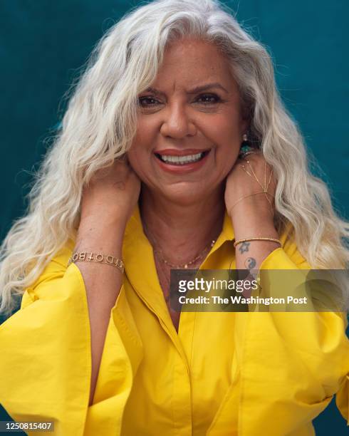Portrait of Astrid Fontenelle, television host in São Paulo, Brazil, on January 19, 2023.