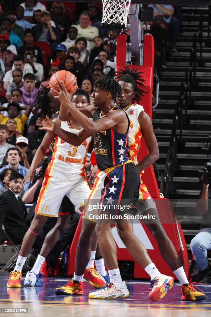 McDonalds High School All American West team Ka'Kobe Walter looks to McDonalds High School All American West team Ka'Kobe Walter looks to