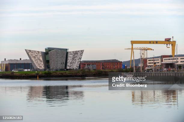The Titanic Belfast in the Titanic Quarter of Belfast, Northern Ireland, UK, on Wednesday, March 29, 2023. Northern Ireland and its Good Friday...