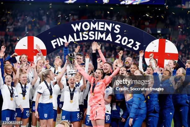 Mary Earps of England Women, Lucy Bronze of England Women, Jessica Carter of England Women, Keira Walsh of England Women, Leah Williamson of England...