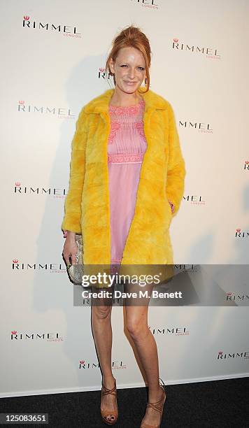 Olivia Inge attends the Rimmel & Kate Moss Party to celebrate their 10 year partnership at Battersea Power station on September 15, 2011 in London,...