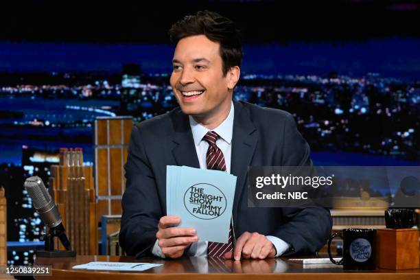 Host Jimmy Fallon and comedian Sophie Buddle on Thursday, April 6,... News Photo - Getty Images