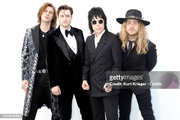May 23: The Struts arrive at the amfAR Cannes Gala 2019 at Hotel du Cap-Eden-Roc on May 23, 2019 in Cap d'Antibes, France.