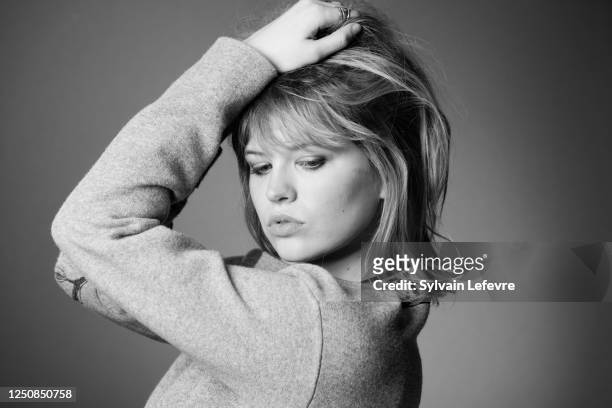Actress Julia de Nunez poses for a portrait shoot on March 19, 2023 in Lille, France.