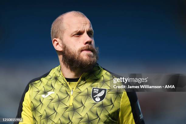 Teemu Pukki of Norwich City during the Sky Bet Championship between Blackburn Rovers and Norwich City at Ewood Park on April 7, 2023 in Blackburn,...