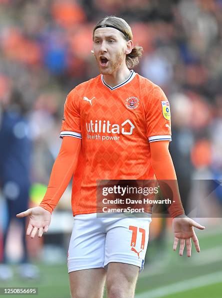 Josh Bowler Blackpool's Josh Bowler during the Sky Bet Championship between ...