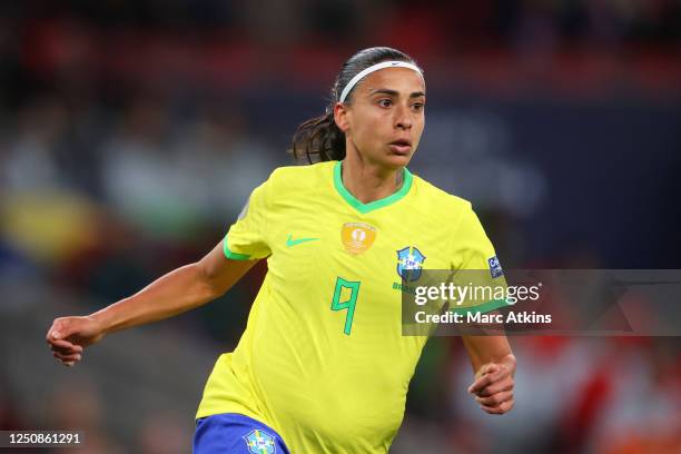 Andressa Alves da Silva of Brazil during the Womens Finalissima 2023 between England and Brazil at Wembley Stadium on April 6, 2023 in London,...