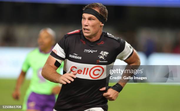 Reniel Hugo of the Cell C Sharks during the Currie Cup, Premier Division match between Cell C Sharks and Airlink Pumas at Hollywoodbets Kings Park on...