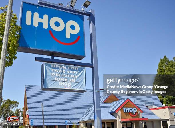 Fullerton, CA IHOP in Fullerton, CA, on Tuesday, March 28, 2023. The Fullerton IHOP offers a Halal certified menu in addition to their regular menu.