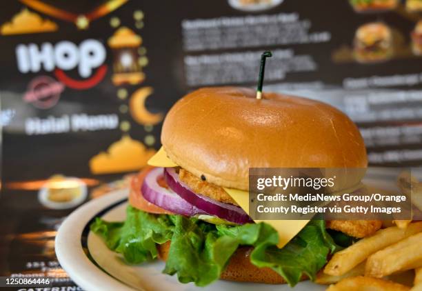 Fullerton, CA A crispy buttermilk chicken sandwich is available as part of a Halal certified menu at IHOP in Fullerton, CA, on Tuesday, March 28,...