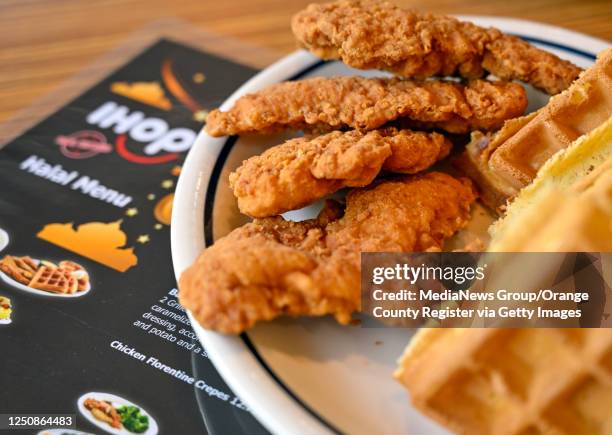 Fullerton, CA Chicken and waffles are available as part of a Halal certified menu at IHOP in Fullerton, CA, on Tuesday, March 28, 2023. The Fullerton...