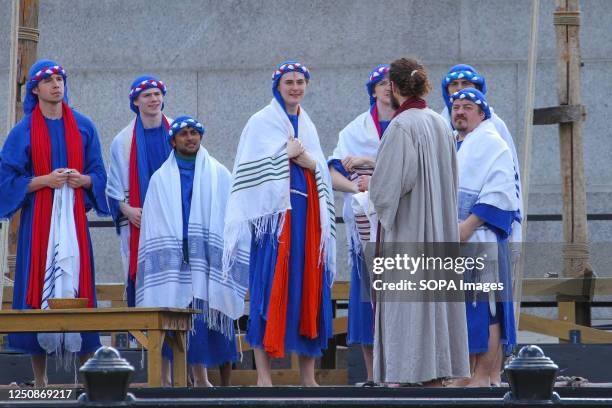 Jesus and his disciples prepare for the passover feast. The Wintershall players based in Surrey have for 11 years taken the Passion of Christ to...