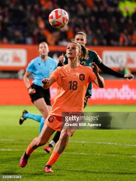 Kerstin Casparij of the Netherlands during the International Friendly Match Women match between Netherlands and Germany at the Fortuna Sittard...