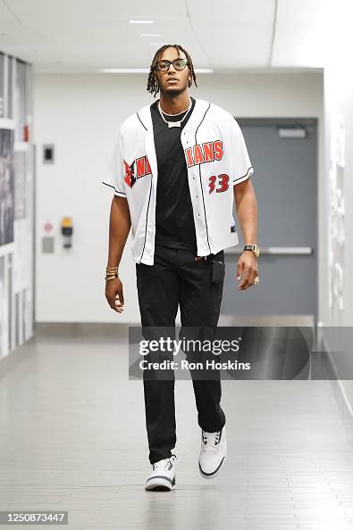 Myles Ridder Myles Turner of the Indiana Pacers attends a game before the game ...