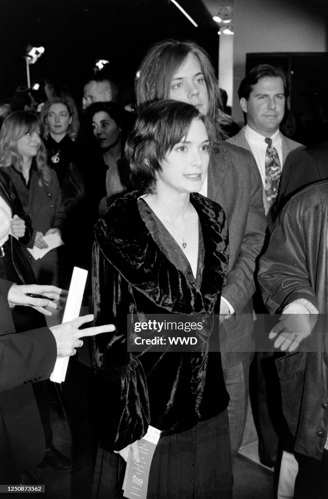 Winona Ryder and Dave Pirner attend the "Little Women" Los Angeles