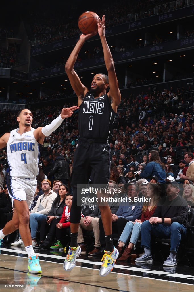 Magic Steal Victory From Nets In Heartbreaking Final Seconds Mikal Bridges of the Brooklyn Nets shoots the ball during the game