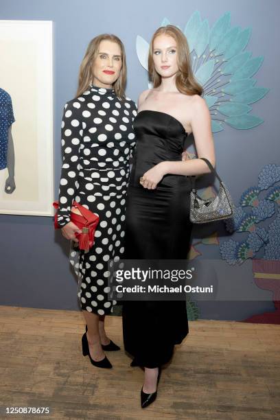 Brooke Shields and Grier Shields attend New York Academy of Art Tribeca Ball Honors Amy Sherald at New York Academy of Art on April 4, 2023 in New...
