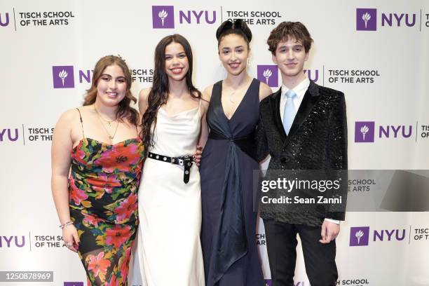 NHarmonics, Noor Hilla, Lily Soto, Akira Sky Kassulke and Julian Harper attend Tisch Gala 2023 at The Ziegfeld Ballroom on April 3, 2023 in New York...