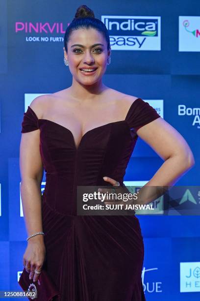 In this picture taken on April 7 Bollywood actress Kajol attends the Pinkvilla Style Awards Season 2 in Mumbai.