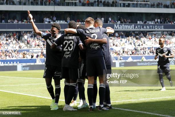 Dilane BAKWA during the Ligue 2 BKT match between Bordeaux and Bastia at Stade Matmut Atlantique on April 8, 2023 in Bordeaux, France.