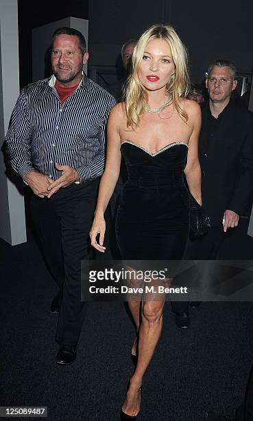 Senior Vice President of Global Marketing COTY Beauty Stephen Mormoris and Kate Moss attend the Rimmel & Kate Moss Party to celebrate their 10 year...