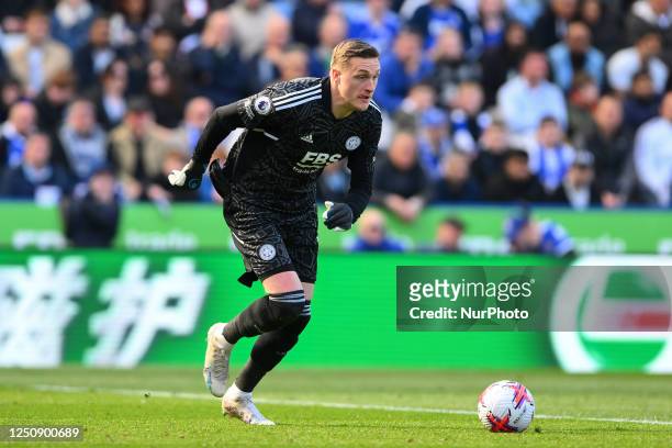 Daniel Iversen of Leicester City in action during the Premier League match between Leicester City and Bournemouth at the King Power Stadium,...