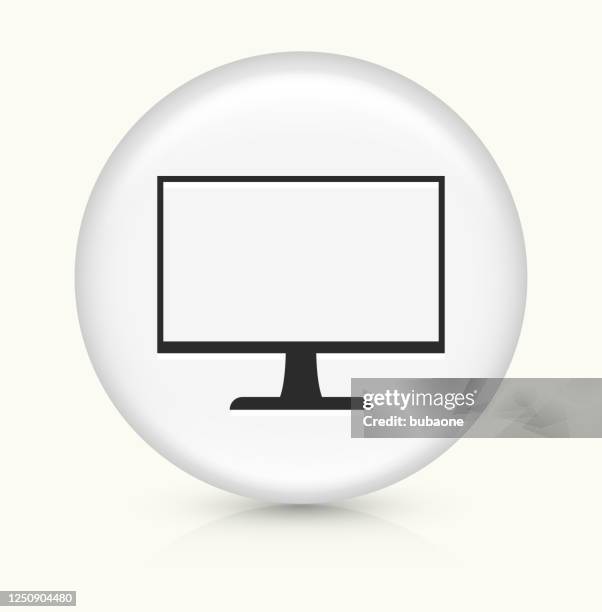 computer monitor icon - multiple computer screens white background stock illustrations