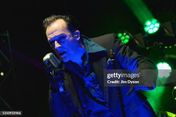 Dave Vanian of The Damned performs live on stage at Wembley Arena on June 20, 2018 in London, England.