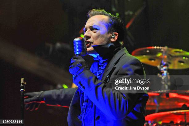Dave Vanian of The Damned performs live on stage at Wembley Arena on June 20, 2018 in London, England.
