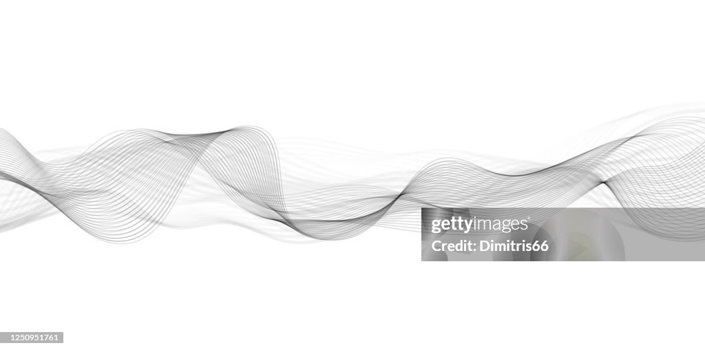 Abstract flowing banner