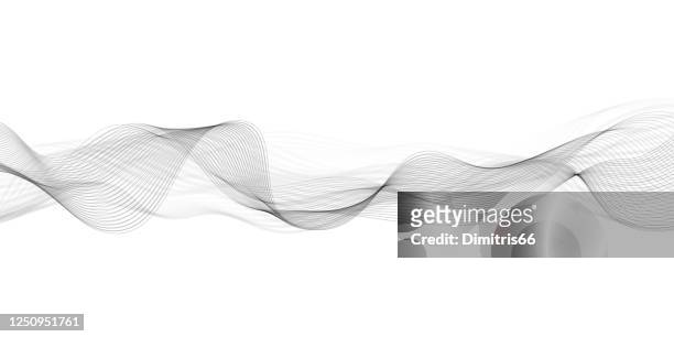 abstract flowing banner - strip stock illustrations