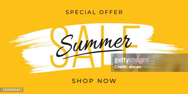 summer sale design for advertising, banners, leaflets and flyers. - summer stock illustrations