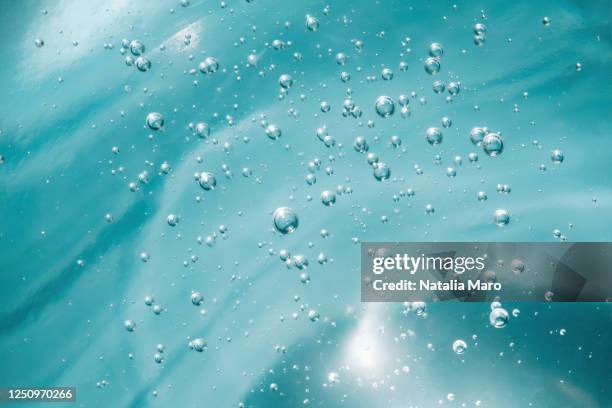 abstract blue background. - bubbles water stockfoto's en -beelden