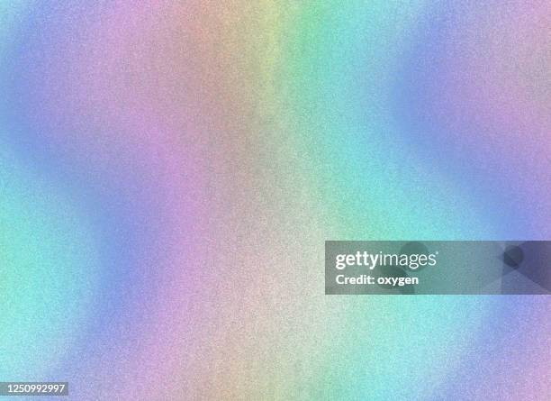 pastel colored holographic abstract peart glittered background - foil material stock-fotos und bilder