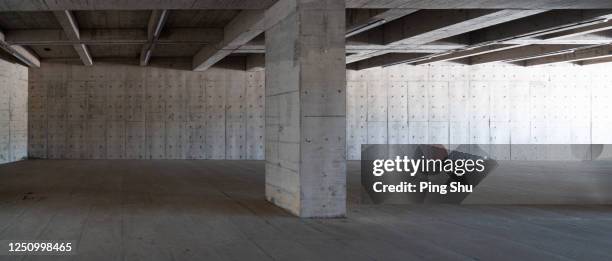 interior structure with design sense - concrete ceiling stock pictures, royalty-free photos & images