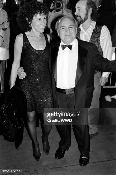 Rhea Perlman, Danny DeVito, and guest attend Pulp Fiction New York Film Festival Screening at Lincoln Center in New York City on September 23, 1994.