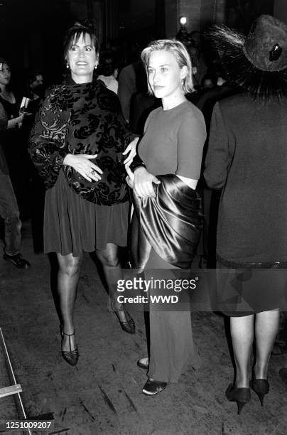 Mercedes Reuhl and Patricia Arquette attend Pulp Fiction New York Film Festival Screening at Lincoln Center in New York City on September 23, 1994.