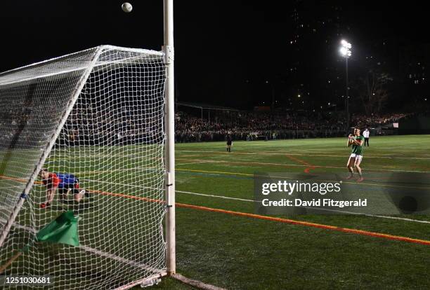 New York , United States - 8 April 2023; Shane Quinn of Leitrim reacts after missing a penalty during the Connacht GAA Football Senior Championship...