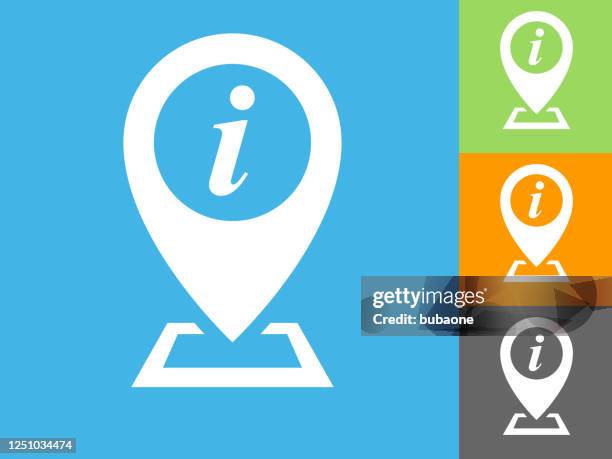 illustrations, cliparts, dessins animés et icônes de icône pointeur de carte d’information - lettre i