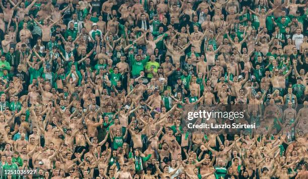 BUDAPEST, HUNGARY - FEBRUARY 15: (l-r) Miha Blazic of Ferencvarosi