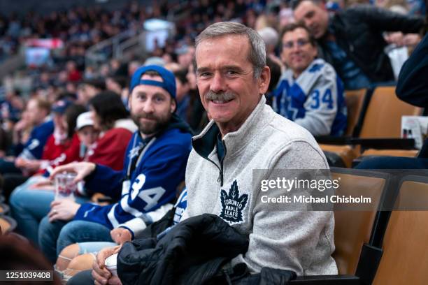 Chris Hadfield poses for a photo during a game between the Toronto Maple Leafs and the Montreal Canadiens at the Scotiabank Arena on April 08, 2023...