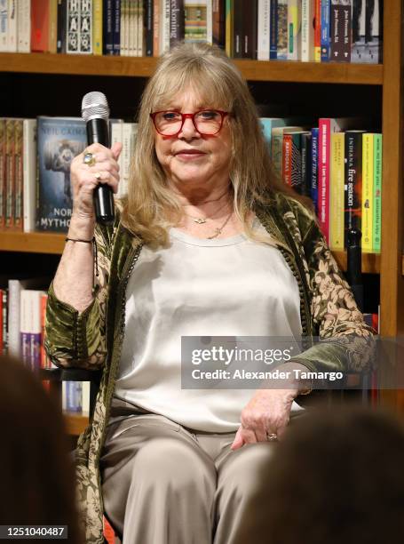 Pattie Boyd is seen at Books & Books where she presented her new book Pattie Boyd: My Life in Pictures on April 8, 2023 in Coral Gables, Florida.