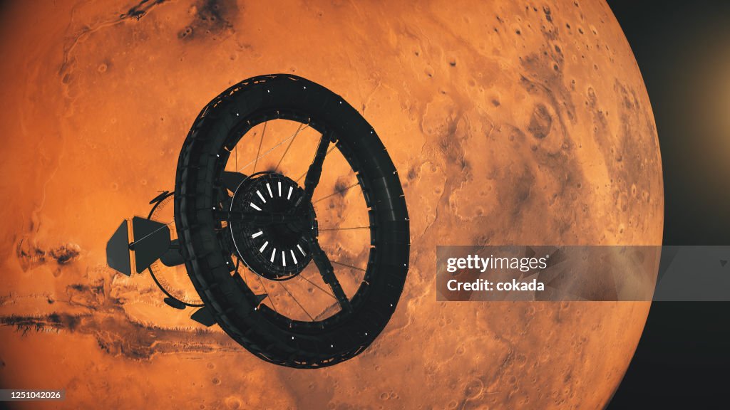 Rymdstation i omloppsbana runt Mars